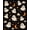 Black, Pattern 1, variant on ODIKA 9'x12' Washable Area Rug Black Orange Festive Halloween Themed Design Charming Ghosts, Playful Pumpkins, for Great Room, Indoor Concept, Large Living Low Pile, Flatwoven