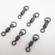 thumbnail image 4 of Yuarrent Conector de pesca de 30 uds, giratorio de Metal resistente a la oxidación, Micro anillos negros, conectores de línea de aparejos, Pescar, 4 of 6