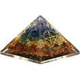 thumbnail image 3 of 7 Chakra Crystal Orgone Pyramid, Organite Pyramid Star, 3 of 5