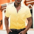 thumbnail image 7 of biudgviw Big and Tall T Shirts for Men Gradient Short Sleeve Satin Shirts Casual Lapel Button Down Loose Fit Tops Party Outfits, 7 of 7
