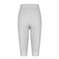 thumbnail image 4 of XINXIAOO Womens Pants Women Pants Casual Grey Pants Women Loose Pants High Waisted Pants Womens Capris for Summer, 4 of 6