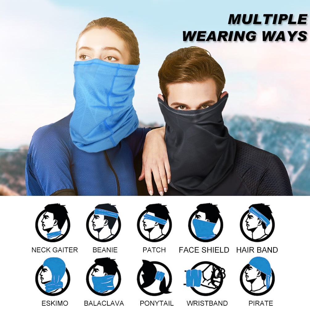 Tofern UV Protection Face Bandana Windproof Face Cover Balaclava Breathable for Summer Outdoor