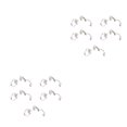 thumbnail image 1 of Wisewang 10 Pcs Clips d'Oreilles Convertisseurs Accessoires Boucles d'Oreilles Composants Bijoux Résistants à l'Usure Type11 2Ensemble, 1 of 6