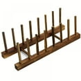 thumbnail image 1 of Escurreplatos de madera de bambú Savlot, organizador de cocina para platos, cuencos, tazas, tapas de ollas y tablas de cortar., 1 of 6