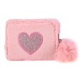 thumbnail image 4 of Monedero de felpa Yuyangstore pequeño rosa con tarjetero, 4 of 8