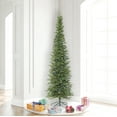 thumbnail image 2 of Vickerman 7.5' Bixley Pencil Fir Artificial Christmas Tree, Multi-colored Dura-Lit LED lights - Faux Brixley Pencil Fir Christmas Tree - Seasonal Indoor Home Decor, 2 of 7
