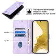 thumbnail image 7 of Tarise Phone Case for Samsung Galaxy S22+ 5G, Premium PU Leather Card Holder Wrist Strap Magnetic Closure Flip Stand Function TPU Interior Book Cover for Samsung S22 Plus 5G Wallet Case, Purple, 7 of 7