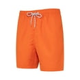 thumbnail image 2 of Rumantou Men Swim Trunks with Compression Mens Fastdrying Beach Pants with Mesh Drawstring Shorts In Solid Color for L,Orange, 2 of 5