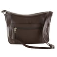 thumbnail image 2 of MARSHAL Medium Leather Handbag | Ladies Shoulder Bag | Organizer w Built in Wallet (Black), 2 of 40