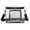 Black, variant on Clear Lunch Bag Adult Large Heavy Duty Transparent Approved Lunch Box for Women and Men with Adjustable Shoulder Strap, Front Zipper Pocket, Clear - Grey
