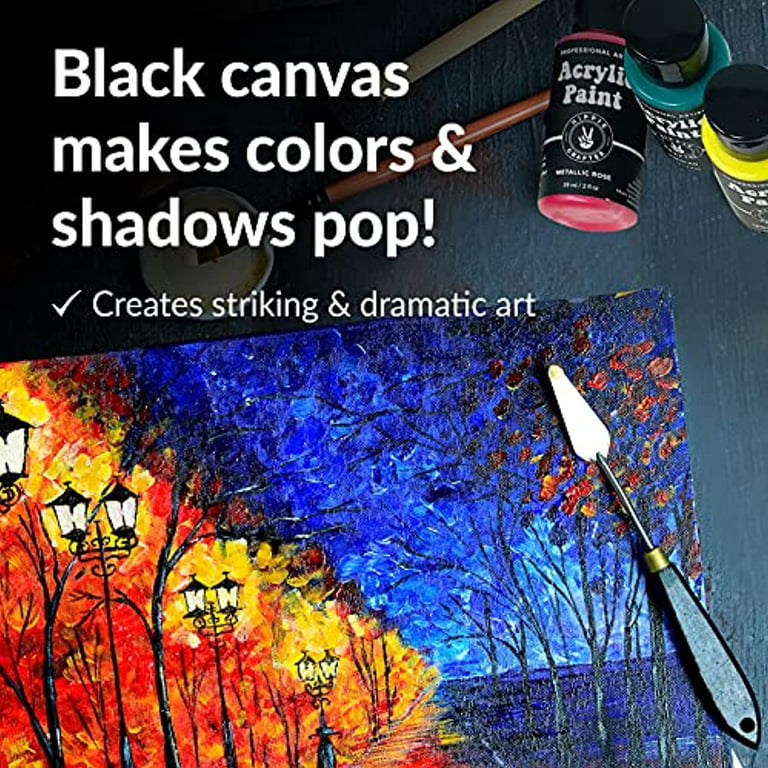 Black Canvas, million possibilities!  Black canvas art, Black canvas  paintings, Canvas art painting