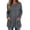 Dark Gray, variant on Women's Vertical Rib Knit Crew Neck Fall Winter Tunic Sweater, Raglan Long Sleeve Longline Pullover Tops with Front Pocket for Women, Women's Gray, Sizes S-2XL