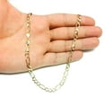 thumbnail image 5 of 10k Yellow Solid Gold Figaro Chain Necklace, 6.0mm, 18", 5 of 5