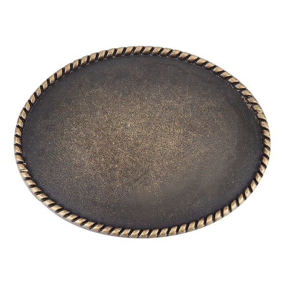 1box 1pc Brass Oval Belt Buckles Belt Fastener Antique Bronze 89x67.5x7~12mm