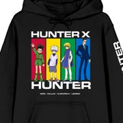 Hunter X Hunter Character Panels Adult Black Long Sleeve Hooded Sweatshirt-5XL