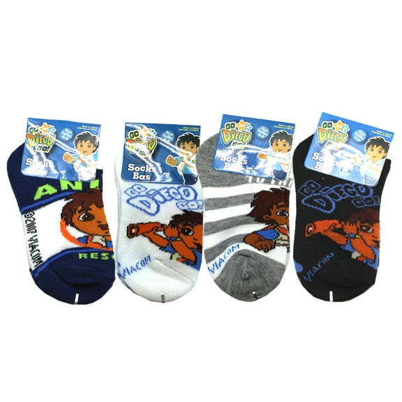 Diego Assorted Color/Design Kids Socks (Size 4-6, 3 Pairs)