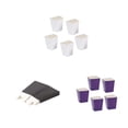 thumbnail image 4 of Moyic Caja de palomitas de maíz de 50 piezas, portátil, de un solo uso, Color sólido, aperitivos de cine, caja de patatas fritas dulces, accesorios Herramientas y accesorios para hornear Blanco Moyic HA081928-01, 4 of 6