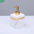 thumbnail image 2 of Resin Soap Dispenser Manual Handwash Container for Tabletop Dishwashing Soap White-400ML, 2 of 8