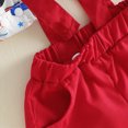 thumbnail image 7 of HCNTES Infant Baby Boy Outfits Dress Clothes Bowtie 4th of July Car USA Romper Shirts Suspender Shorts Overalls Set Summer Suit, 7 of 7