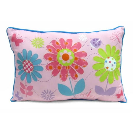 Mainstays Kids' Decorative Pillow, Daisy Floral