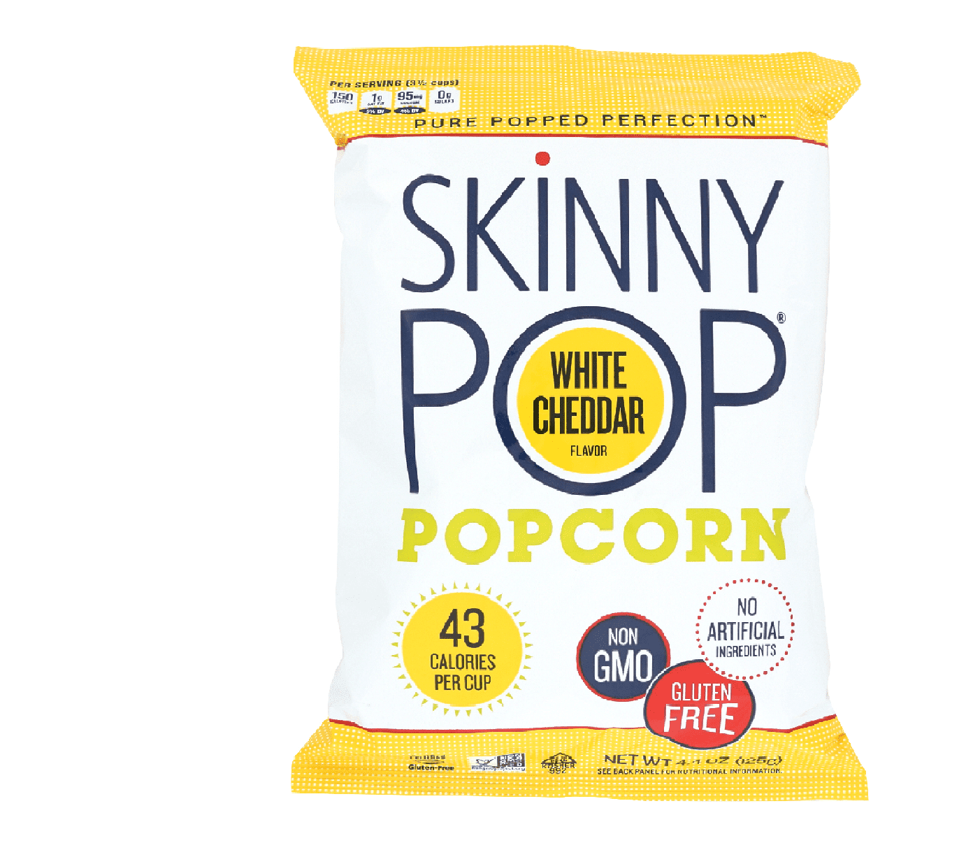 Skinnypop Popcorn Skinny Pop - White Cheddar , 4.4 Oz - Walmart.com