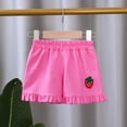 thumbnail image 2 of Zanarzt Toddler Biker Shorts Baby Girls Ruffle Shorts Toddler Cotton Dance Shorts Soft Summer Clothes 4-5 Years,Hot Pink, 2 of 4