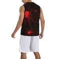 thumbnail image 2 of Honeii Red Spider On The Web print basktball shirt for men and women, Unisex basketball jersey for Theme party-4X-Large, 2 of 6