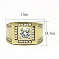 thumbnail image 2 of IP Gold(Ion Plating) Stainless Steel Ring with AAA Grade CZ in Clear for Women Clear Stone Color Style TK3079 Size 11, 2 of 4
