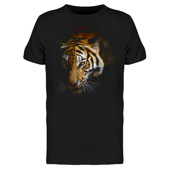 Faded Closeup Tiger Face T-Shirt Men -Image by Shutterstock, Male Medium