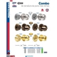 thumbnail image 3 of Combo Pomo Bola Y Cerrojo Sencillo Lock 15CB Latón Brillante, 3 of 4