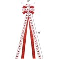 thumbnail image 2 of Dalrosia Christmas Tree Topper Bow, Large Glitter Satin Christmas Wreath Bows Xmas Ornaments with Long Streamer Wired Edge Ribbon for Farmhouse Christmas Decoration, 2 of 5