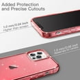 thumbnail image 7 of JETech Glitter Case for iPhone 12 Pro Max, 6.7-Inch, Bling Sparkle Shockproof Phone Bumper Cover, Cute Sparkly for Women and Girls (Red), 7 of 7