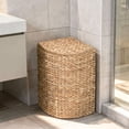 thumbnail image 2 of Pie Shaped Sea Grass Corner Hamper w/Liner, Natural, 2 of 10