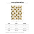 thumbnail image 4 of Throw Blanket for Couch Sofa and Bed, cute cartoon bees funny Super Soft Plush Throw Blanket, Fuzzy Cuteness Comfy Warm Washable Flannel Blanket & Throws for All Season 60"x50", 4 of 5