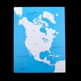 thumbnail image 3 of Mapa del mundo Montessori para bebés, con todos los continentes, material didáctico de geografía para niños de 3 años en adelante. América del norte, 3 of 9