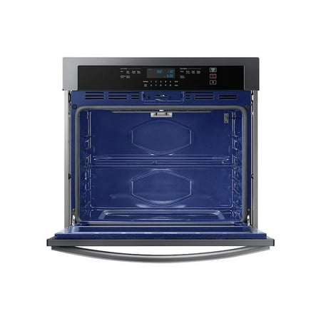 Samsung - 30" Built-In Single Wall Oven with WiFi - Black Stainless Steel