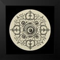 thumbnail image 2 of Vision Studio 12x12 Black Modern Framed Museum Art Print Titled - Black and Tan Medallion I, 2 of 5