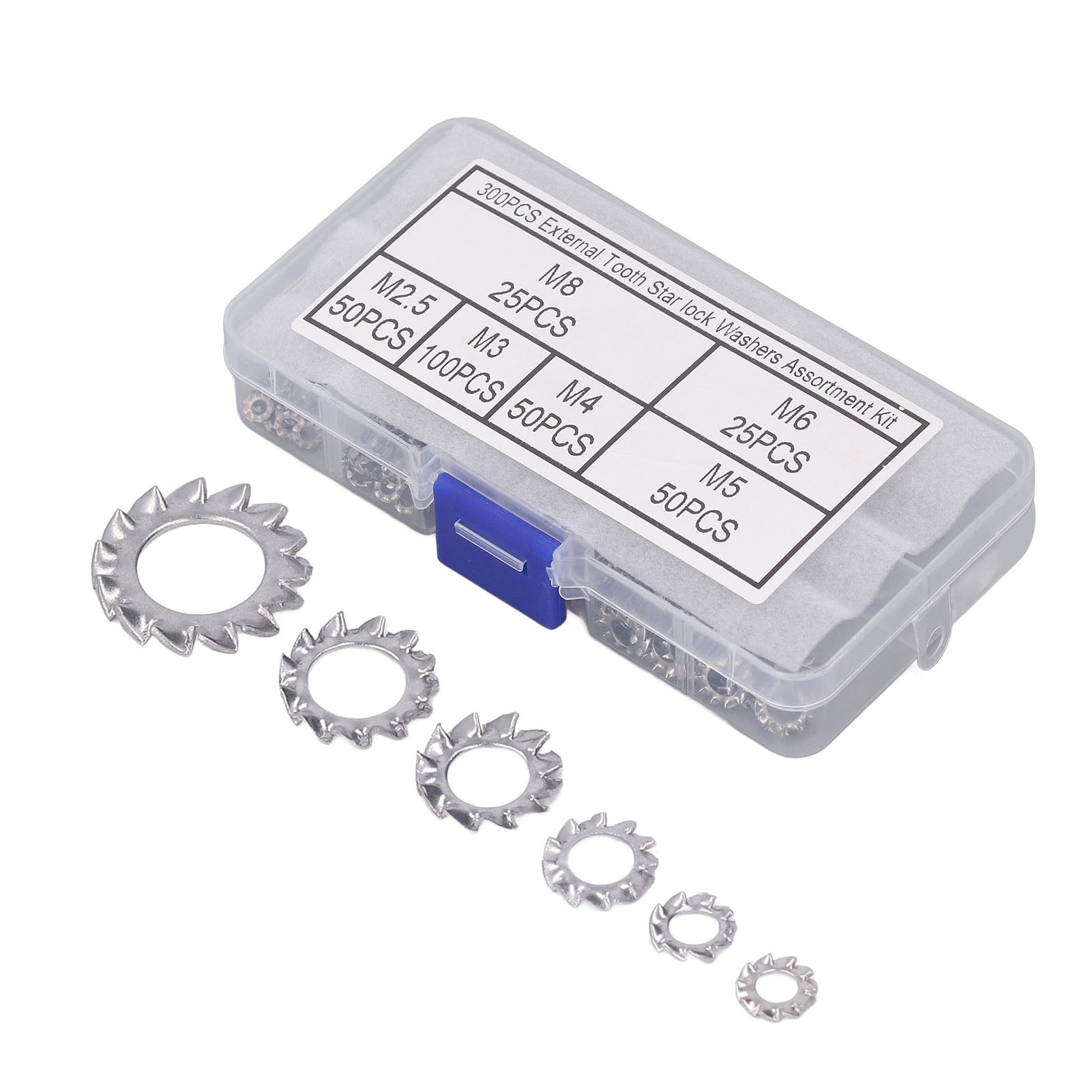 Star Lock External Tooth Washer, M2.5 M3 M4 Star Lock Washer Corrosion