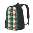 thumbnail image 1 of Balery Christmas Snowflakes Plaid Mochila para hombre y mujer - Tela Oxford 600D resistente - Gran capacidad, resistente al agua, ideal para la escuela, viajes y senderismo, 1 of 6