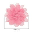 thumbnail image 2 of Uxcell 3.9" Chiffon Flowers Mesh Fabric Flowers Sewing Fabric Appliques Salmon 10 Pcs, 2 of 6