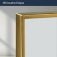 thumbnail image 2 of Head West Brassy Gold Spectrum Metal Rectangular Bathroom Vanity Mirror - 36" x 30", 2 of 8