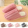 thumbnail image 2 of Fengactive Women's Plain House Slipper Lightweight Couple Classic Lounging Slide Solid Trendy Comfy Spa Shoe, 2 of 4