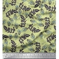 thumbnail image 1 of Soimoi Beige Viscose Chiffon Fabric Artistic Leaves Printed Fabric 1 Yard 42 Inch Wide, 1 of 3