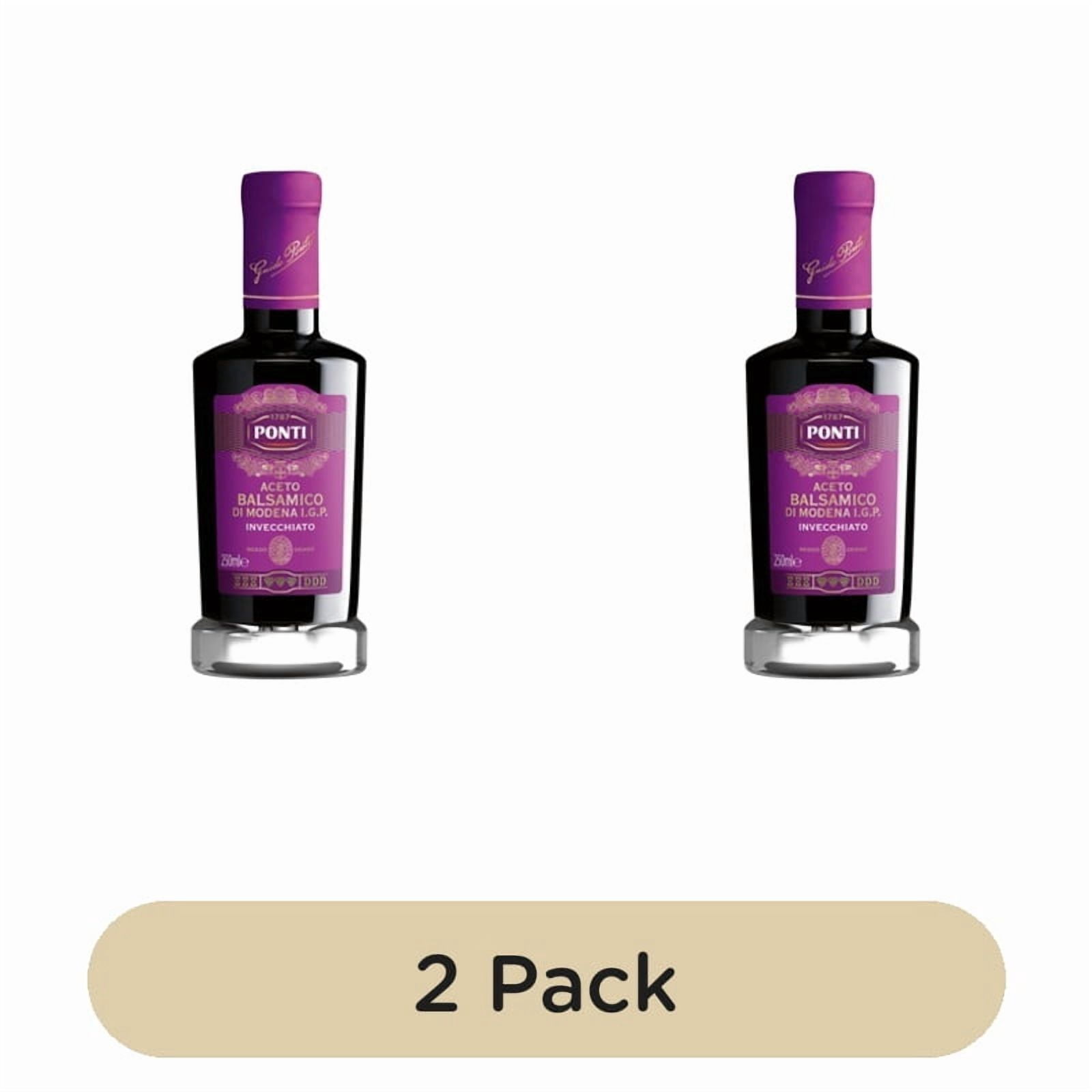 Ponti Balsamic Vinegar of Modena 3 Years Aged 250ml, British Import (Pack of 2)
