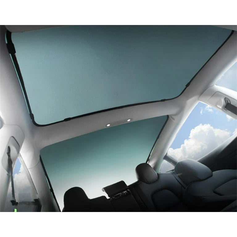 Tesla Model 3 Glass Sunroof Shades, Front Rear, 2017-2023