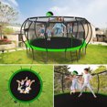 thumbnail image 5 of Elitezip Trampoline 1500 LBS 16 FT for Kids Teens Adults, Recreational Trampoline with Basketball Hoop, Enclosure Net, Socks, Ladder, Sprinkler, Heavy Duty Trampoline for Outdoor, Backyard Fun, 5 of 6