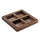 thumbnail image 1 of Bandeja de desayuno, bandeja de servicio de madera rústica, platos de madera, bandeja de servicio de té, bandejas de comida telescópicas rústicas, par 5 piezas Macarena Bandeja de servir, 1 of 8