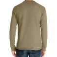 thumbnail image 2 of Men's Long - Sleeve Henley Shirt: Button - Placket, Chest Pocket for Casual & Layering, 2 of 5