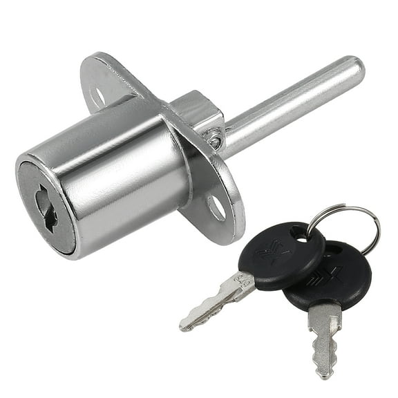 19mmx20mm Cylinder Cabinet Drawer Plunger Lock w Key, Keyed Different