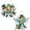 2Pcs B, variant on FLOPESN Clover Angel DIY Diamond Art Pendant St. Patrick's Day Creative Acrylic Home Decor Single-Sided Diamond Embellishment